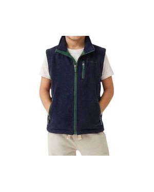 Properly Tied Highland Full Zip Vest - Blue