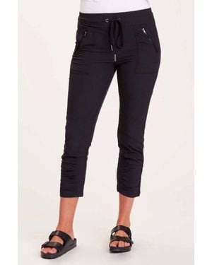 XCVI Aksana Ruched Leg Panels Legginig - Blue