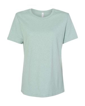 Bella Canvas Relaxed Fit Heather Cvc Tee - Green