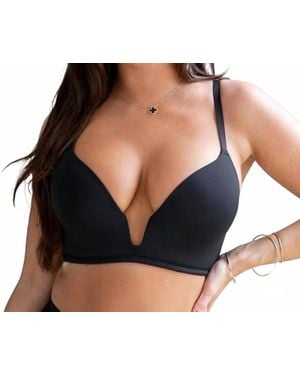 Pour Moi Definitions U Plunge Low Back Push-Up Multiway Bra - Black