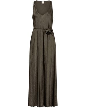 Marella Mlmalcool Flowing Sleeveless Acetate Dress - Gray