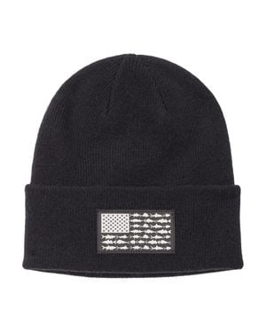 Columbia Pfg Fish Flag Cuffed Beanie - Black