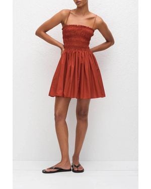 Matteau Shirred Bodice Mini Dress