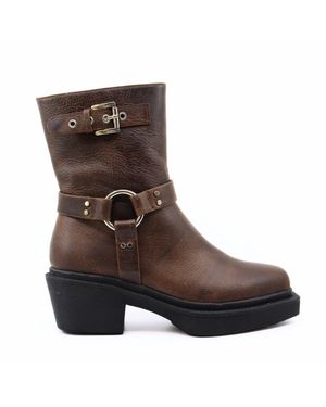 Shoe The Bear Amina Biker Boots - Brown