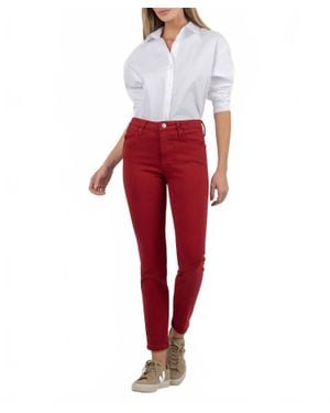 Kut From The Kloth Charlize High Rise Cigarette Leg Jeans - Red