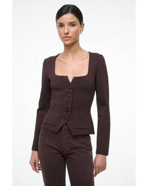 STAUD Rachela Knit Top - Natural