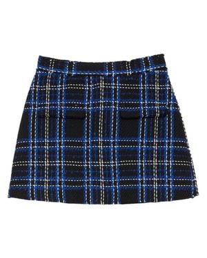 MSGM Tartan Pattern Skirt - Blue