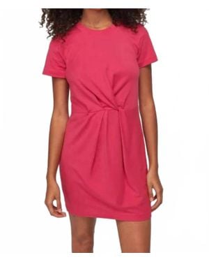 Nation Ltd Fortuna Twisted T-Shirt Dress - Red