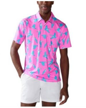 Chubbies The Toucan Do It Performance Polo 2.0 - Pink
