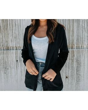 Blakeley Everything We Knew Velvet Blazer - Gray
