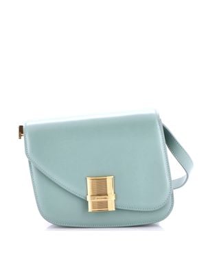 Ferragamo Fiamma Crossbody Bag Leather - Blue