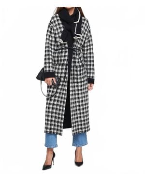 NIC+ZOE Cool Nights Houndstooth Reversible Jacket - Black