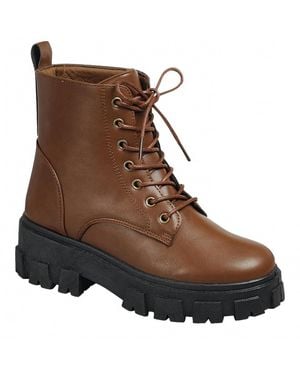 Forever Link Lace Up Ankle Boots - Brown