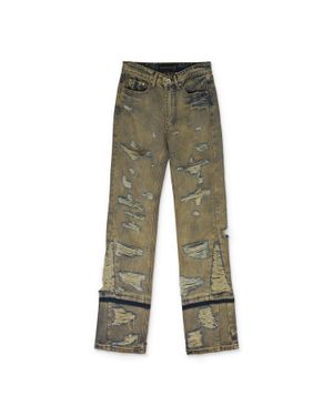 Who Decides War Rust Gnarly Straight-Fit Jeans - Green