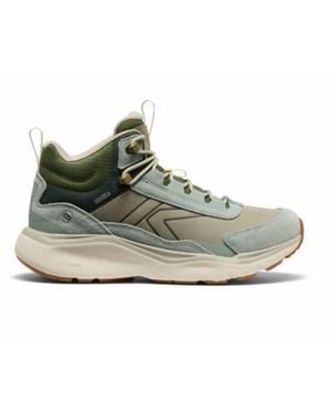 Keen Leiki Leather Mid Waterproof Shoe - Gray