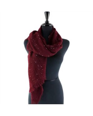 Faire Ice Stars Scarf - Red