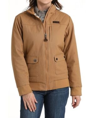 Cinch Canvas Bomber Jacket - Blue