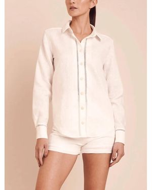 AZULU Mali Button Down Shirt - Natural