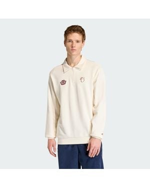 adidas Jude Bellingham Loose Half Zip Sweater - Natural