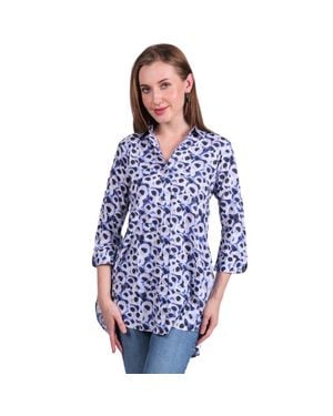 TRUEDAMES Modal Shirt Soft Breathable Sustainable Everyday Fashion - Blue