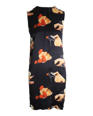 Acne Studios Belvidere Printed Sleeveless Dress - Black