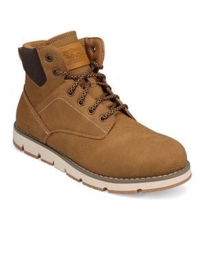 Levi's Charles Vegan Leather Lace Up Rugged Casual Boot - Brown