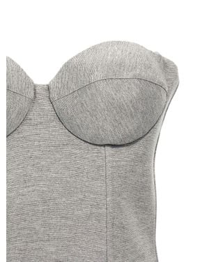GIUSEPPE DI MORABITO Viscose Sleeveles T-Shirt - Gray