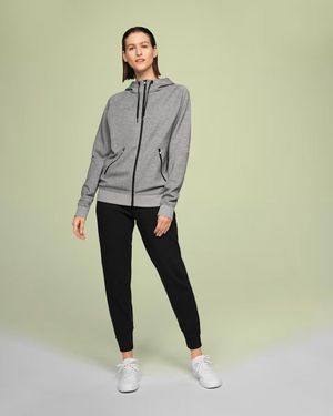 On Shoes 1We11800423 Hoodie Stretch Lg Sleeve Full Zip Gbo317 - Green