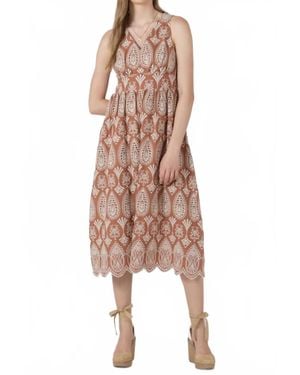 Dex V-Neck Sleeveless Dress - Natural