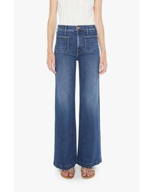 Mother Hustler Roller Patch Pocket Skimp Jeans - Blue