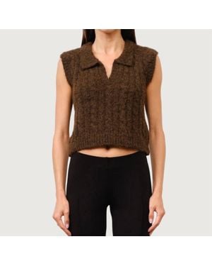 Loucia Ollie Sweater Vest - Black