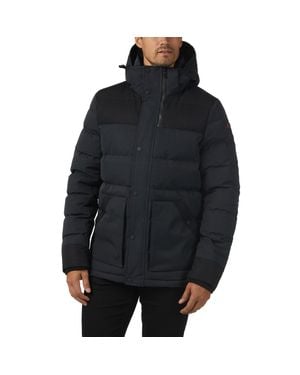 Pajar Locarno Mixed Media Light Weight Jacket With Detachable Hood - Black