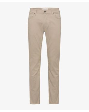 Brax Chuck Cotton Modern Fit Pant - Natural