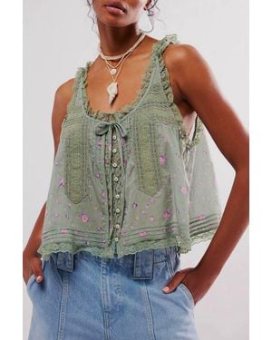 Mccolin The Little Lace Tank - Green