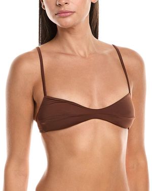 lemlem Sofia Bandeau Bikini Top - Brown
