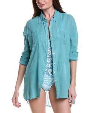 Helen Jon Relaxed Shirtdress - Blue
