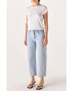 AMO Christie High Rise Cropped Jeans - Blue