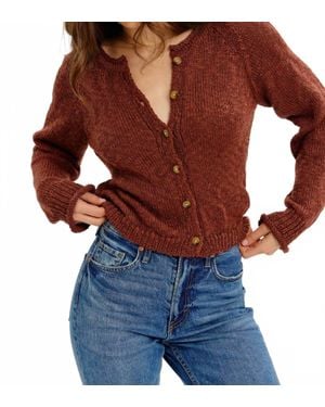 Idem Ditto Slightly Souchy Textured Button-Down Cardigan - Blue