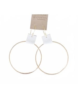 Leslie Curtis Grayson Earrings - White