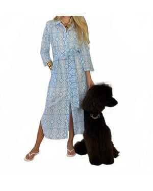 Just Darviny Dar Midi Dress - Blue