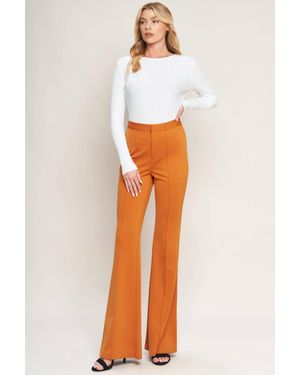 TRUEDAMES Depths Of Beauty Flare Pants - Orange