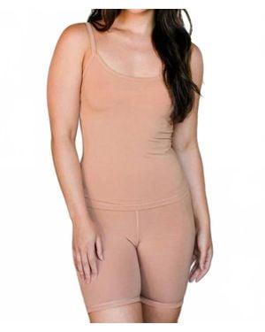 YALEA Josie Buttersoft Smoothing Tank Top - Natural