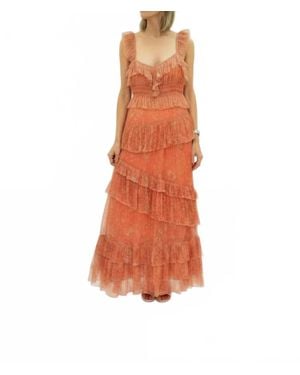 Strawberry Paris Corinne Maxi Dress - Orange