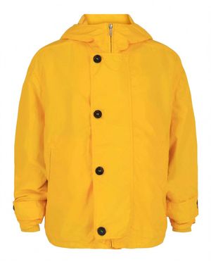 Ferragamo Coated Hooded Jacket - Yellow