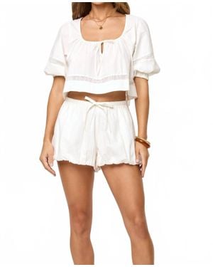 LSPACE Lucie Pull-On Short - White