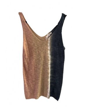 STITCHDROP Shoreline Tie Dye Tank Top - Brown