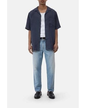 Closed Short Sleeve Shirt - Blue