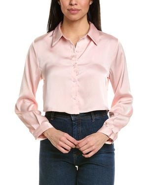 MEIVEN Cropped Shirt - Pink