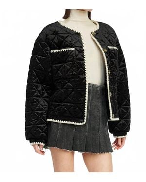 JACQUIE THE LABEL Jacqi Quilted Jacket - Black