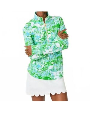 Lilly Pulitzer Skipper Upf 50+ Popover Top - Green